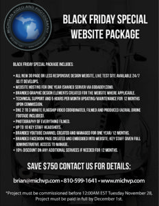 Special Website Package for Black Friday and Cyber Monday 2017