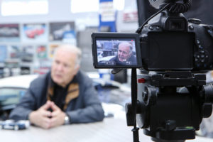 Image take during an interview with Peter Brock in 2016