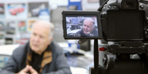 Image take during an interview with Peter Brock in 2016